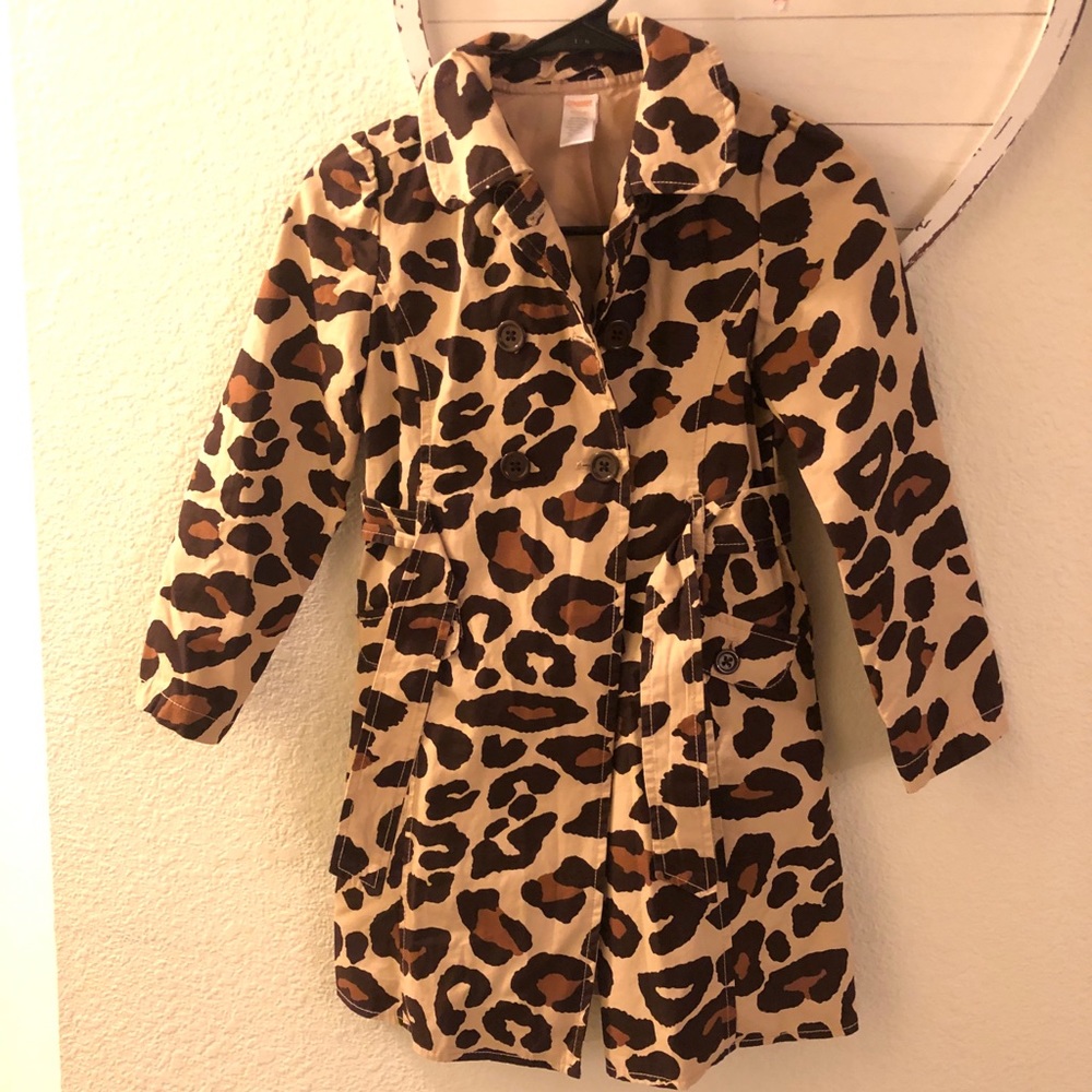 Leopard Trench Gymboree tan brown